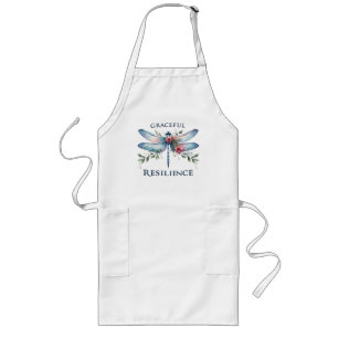 Lighthearted Joy - Artistic Dragonfly Long Apron