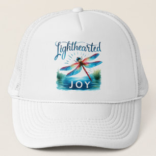 Lighthearted Joy - Artistic Dragonfly Trucker Hat