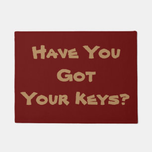 lighthearted reminder phrase original fun doormat