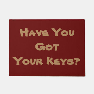 lighthearted reminder phrase original fun doormat