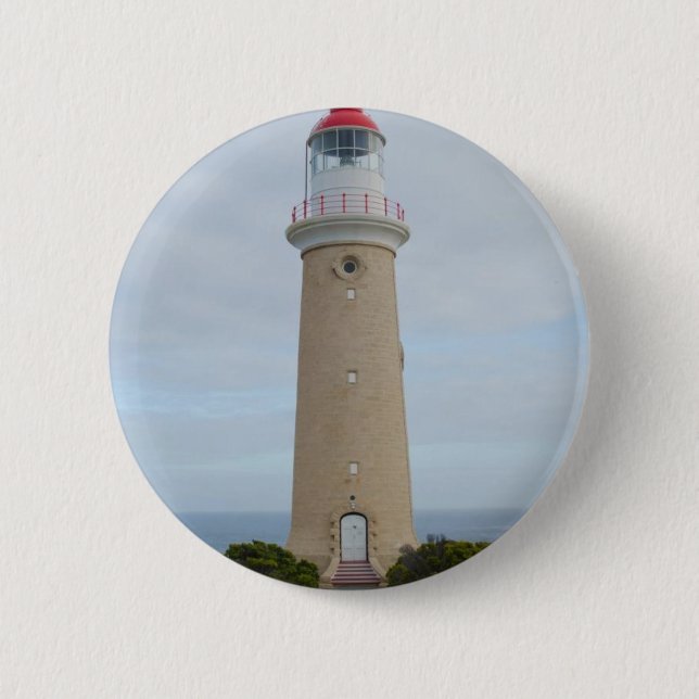 Lighthouse 6 Cm Round Badge (Front)