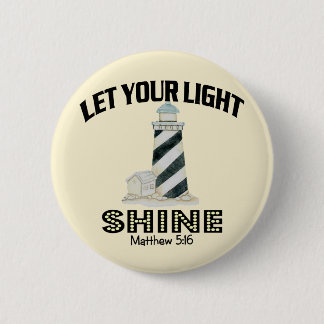 Lighthouse 6 Cm Round Badge