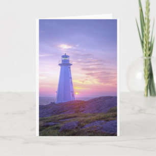 Lighthouse and a Sunset Card
