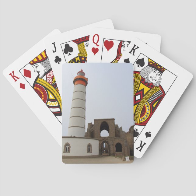 Lighthouse and abbey of Pointe Saint Mathieu Playing Cards (Back)