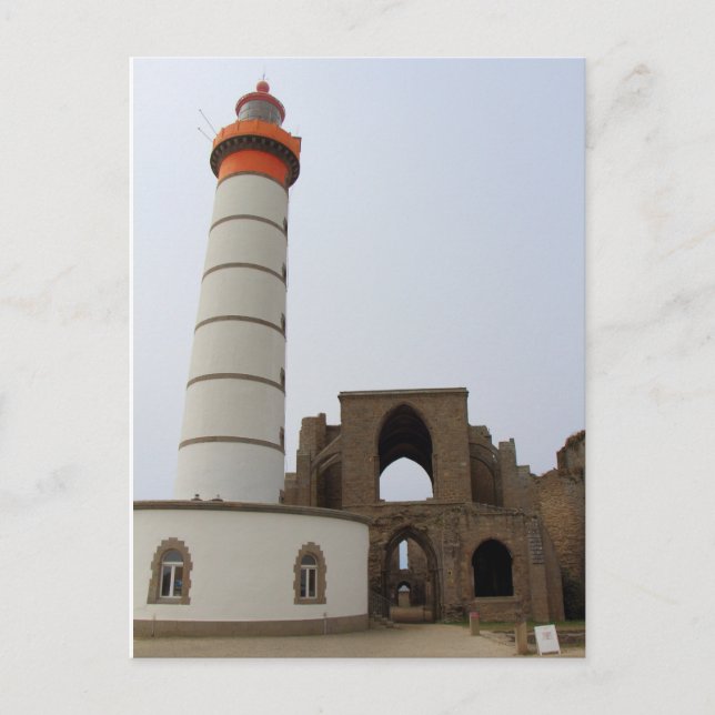 Lighthouse and abbey of Pointe Saint Mathieu Postcard (Front)