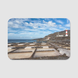 Lighthouse and salines at La Palma Name Tag