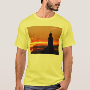 Lighthouse and sky on fire T-Shirt