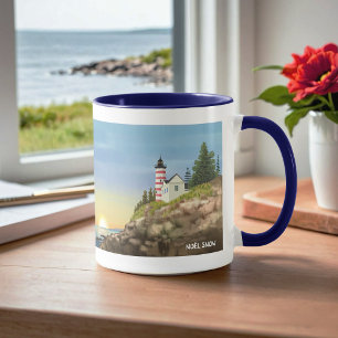 Lighthouse and Sunset  Mug