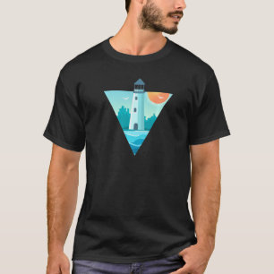 Lighthouse Art For Captains Sailors Boat Owners T-Shirt