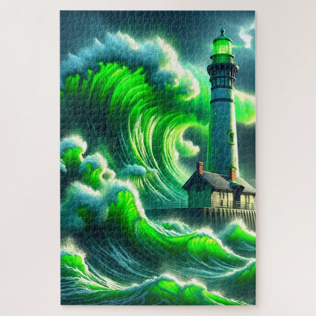 Lighthouse Art Jigsaw Puzzle (Vertical)