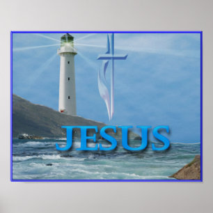 Lighthouse art poster