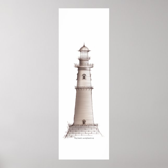 lighthouse art print 18, tony fernandes (Front)