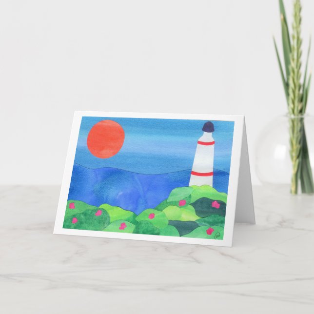 Lighthouse at Montauk Point Card (Front)
