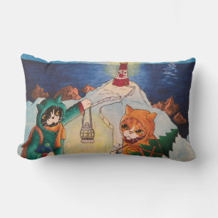 Lighthouse at Night Lumbar Cushion