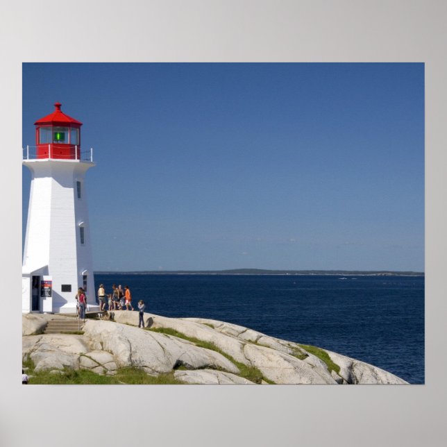 Lighthouse at Peggy's Cove, Nova Scotia, Canada. Poster (Front)