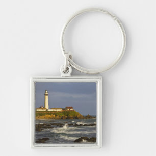 Lighthouse at Pigeon Point State Beach in San 2 Key Ring