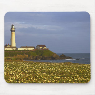 Lighthouse at Pigeon Point State Beach in San Mouse Pad