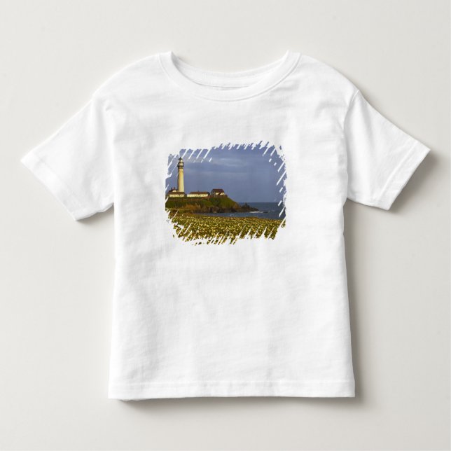 Lighthouse at Pigeon Point State Beach in San Toddler T-Shirt (Front)