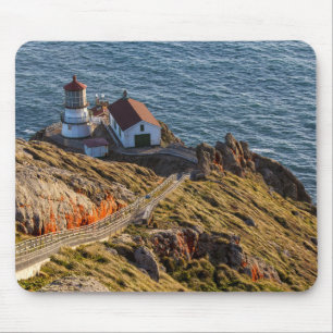 Lighthouse At Point Reyes National Seashore Mouse Pad
