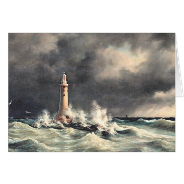 Lighthouse at Stora Balt, fine art Postcard (Front Horizontal)