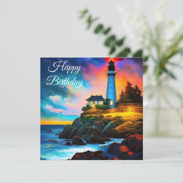 Lighthouse at Sunset (Standing Front)