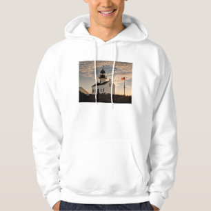 Lighthouse at sunset, California Hoodie
