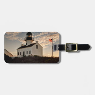Lighthouse at sunset, California Luggage Tag