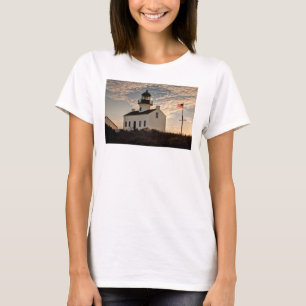 Lighthouse at sunset, California T-Shirt