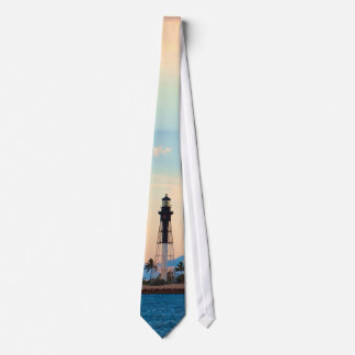 Lighthouse at Sunset Tie