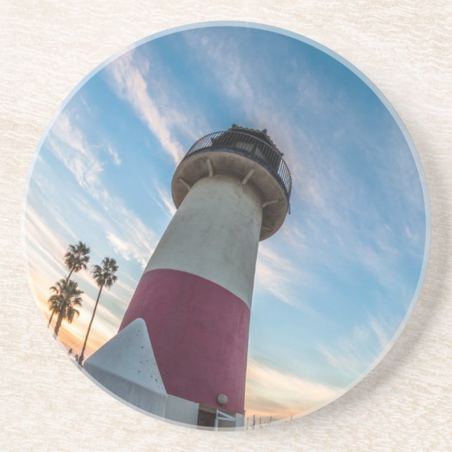 Lighthouse at the Oceanside Harbour Coaster (Front)