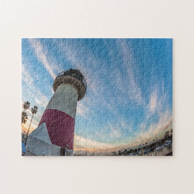 Lighthouse at the Oceanside Harbour Jigsaw Puzzle (Horizontal)