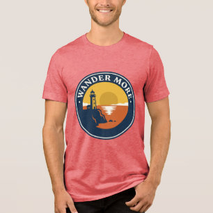 Lighthouse Beach Shirt Wander More Sunset