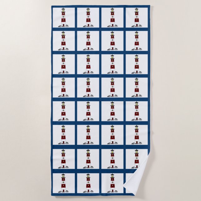Lighthouse Beach Towel (Front)