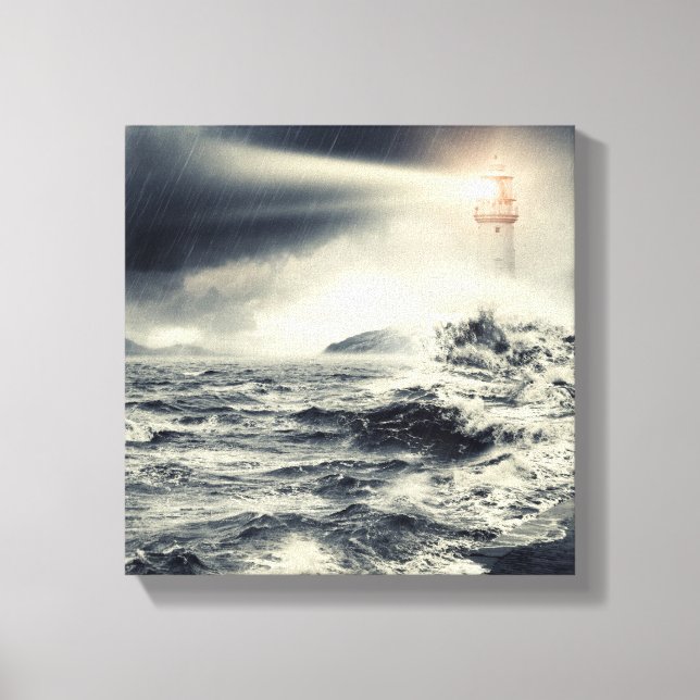 Lighthouse Beacon Canvas Print (Front)