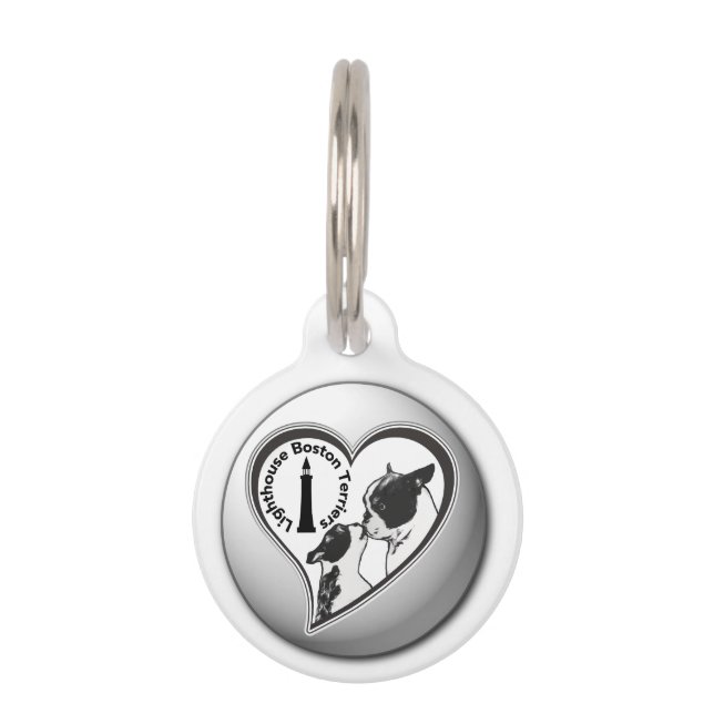 Lighthouse Boston Terriers Tag (Front)