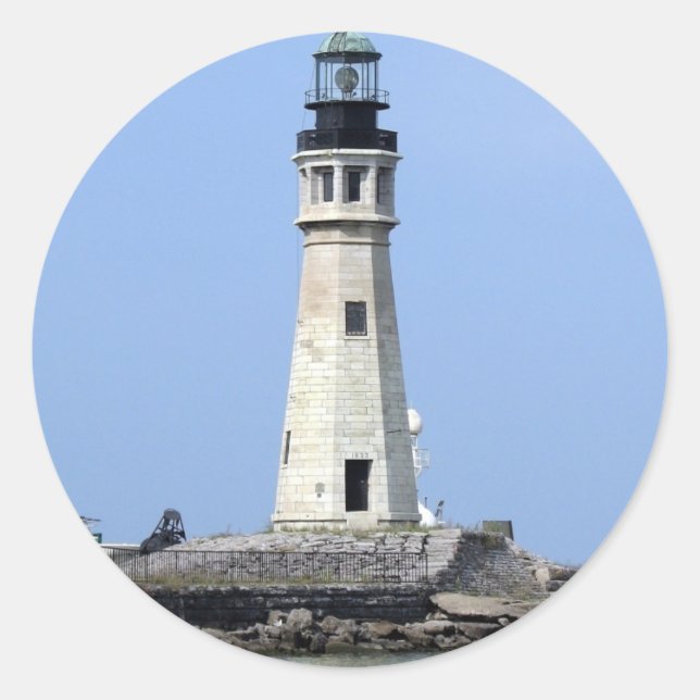 Lighthouse - Buffalo, New York Classic Round Sticker (Front)