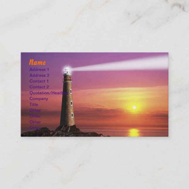 Lighthouse Business Card (Front)