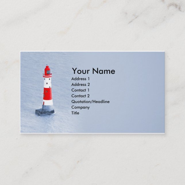 lighthouse business card (Front)