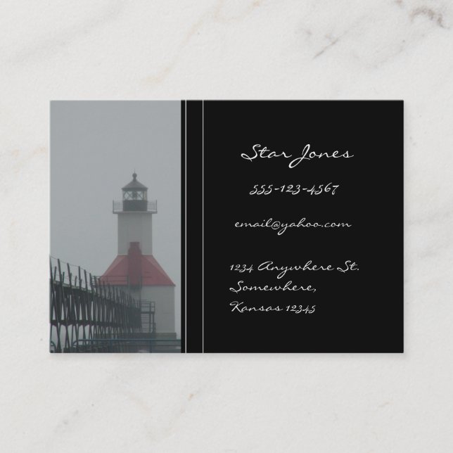 Lighthouse business card (Front)