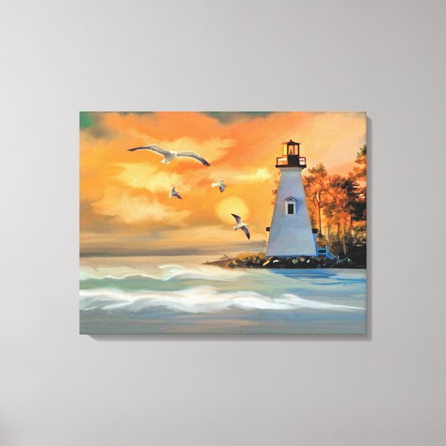 Lighthouse Canvas Print (Front)