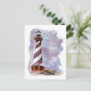 Lighthouse Cape Hatteras Holiday Postcard