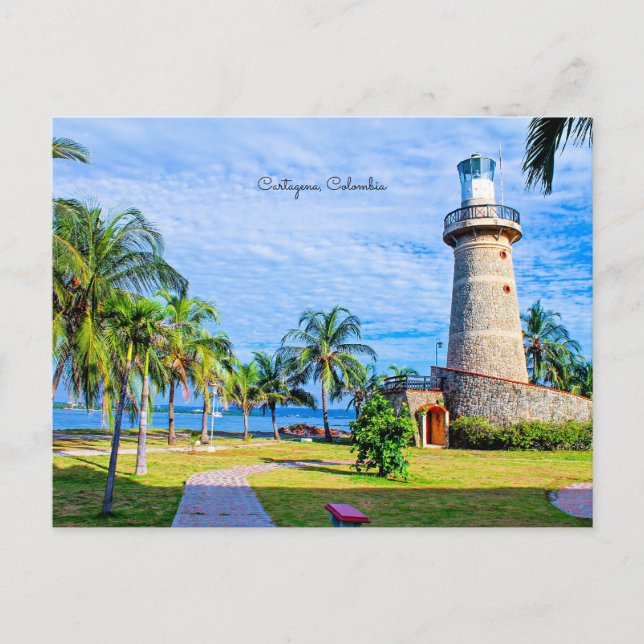 Lighthouse, Cartagena, Colombia Holiday Postcard (Front)