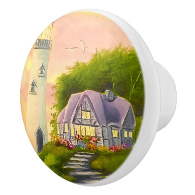 Lighthouse Ceramic Knob (Right)