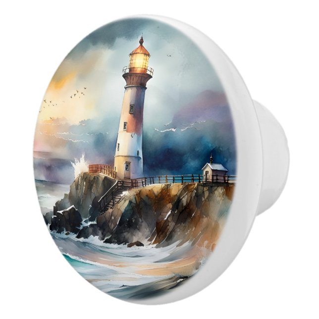 Lighthouse  ceramic knob (Right)