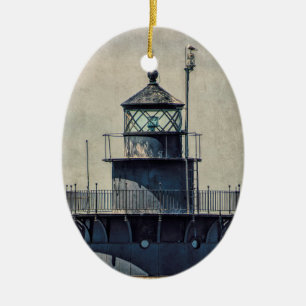 Lighthouse Ceramic Tree Decoration