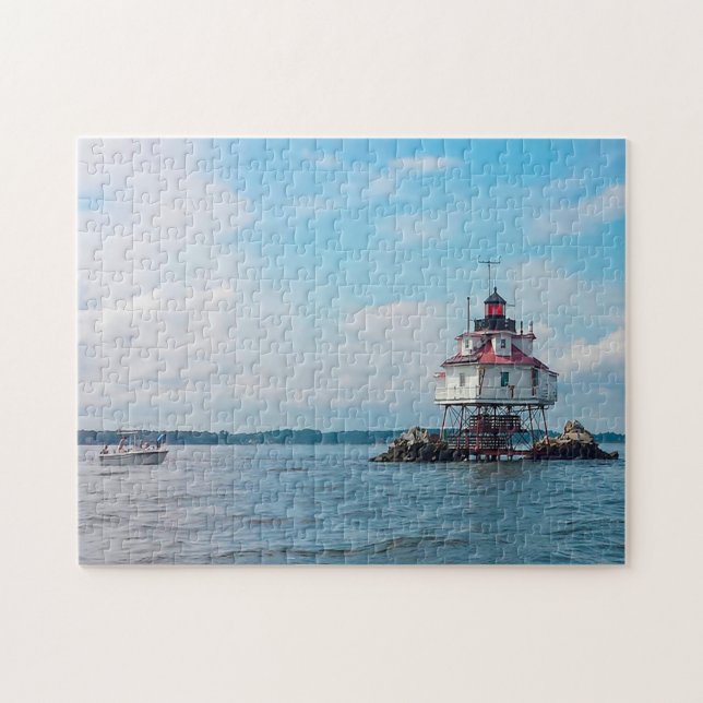 Lighthouse Chesapeake Bay. Jigsaw Puzzle (Horizontal)