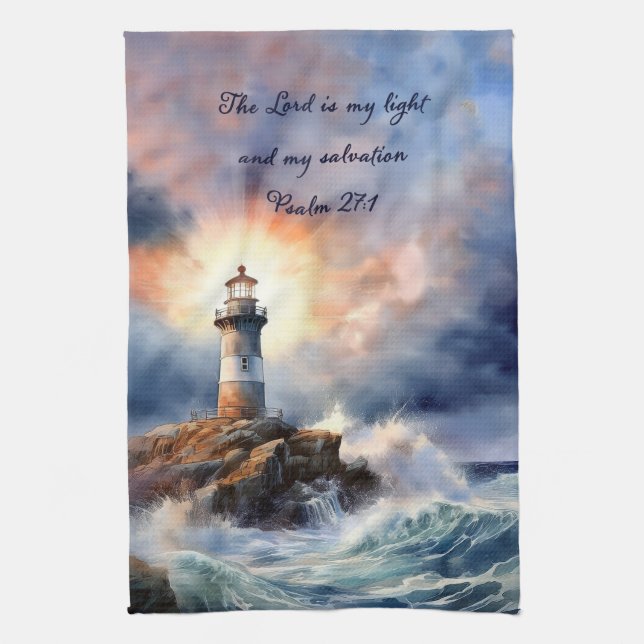 Lighthouse Christian Kitchen Towel (Vertical)