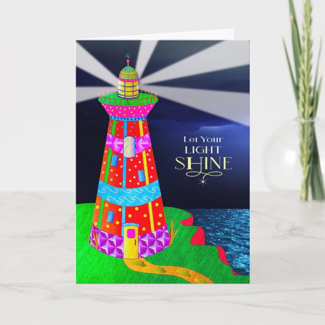 Lighthouse Christian Letting Your Light Shine Card (Front)