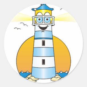 Lighthouse Classic Round Sticker