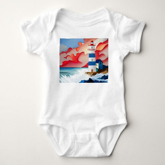 Lighthouse Collection Baby Bodysuit (Front)